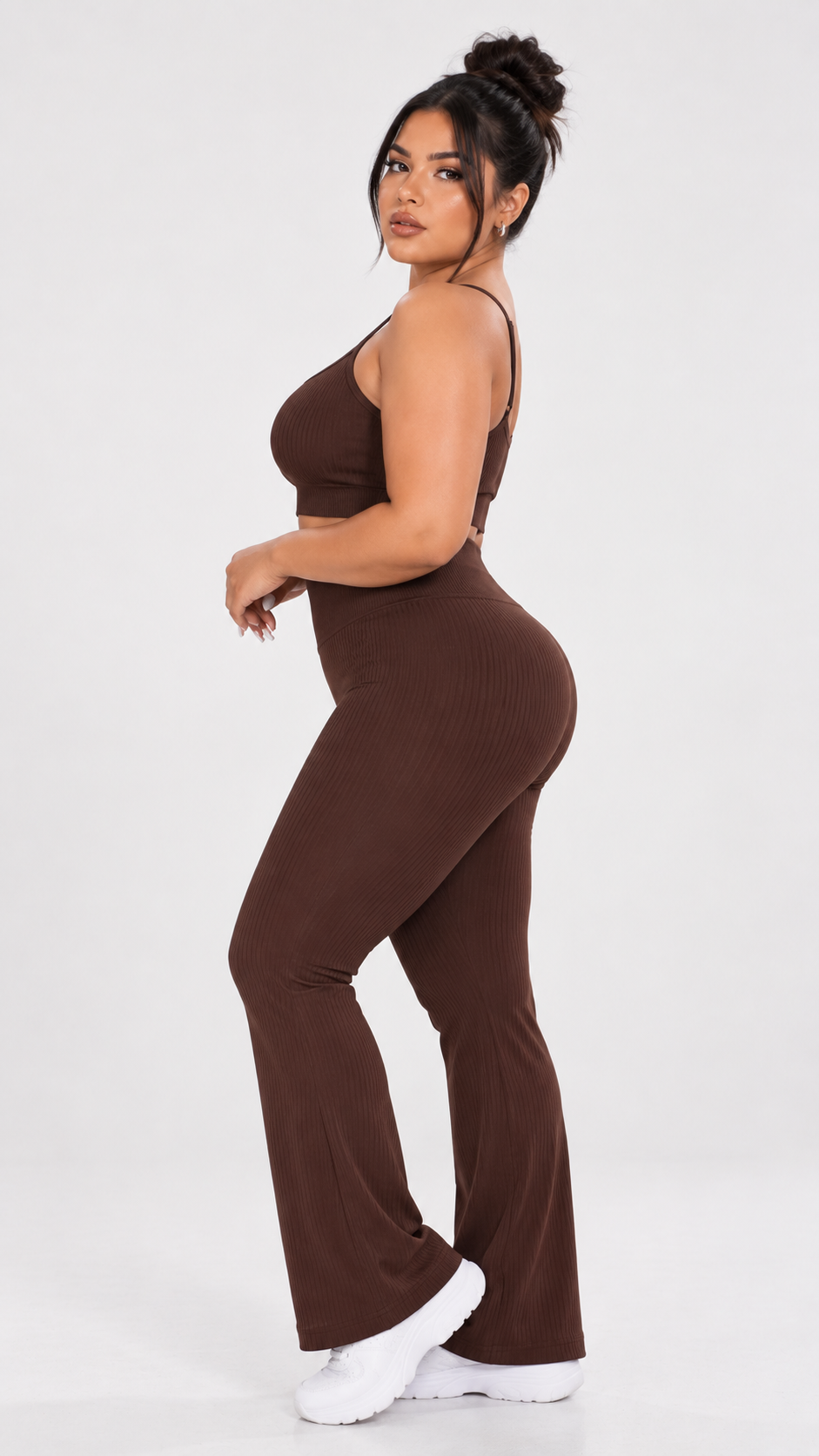QYLÉ Curve Ribbed Flare Set