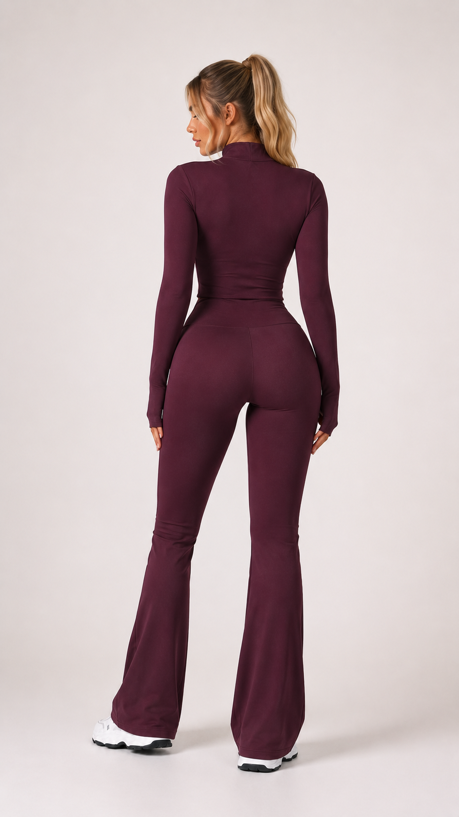 QYLÉ Sculpt Flare Jumpsuit