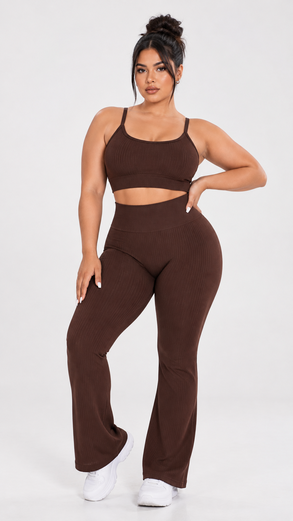QYLÉ Curve Ribbed Flare Set