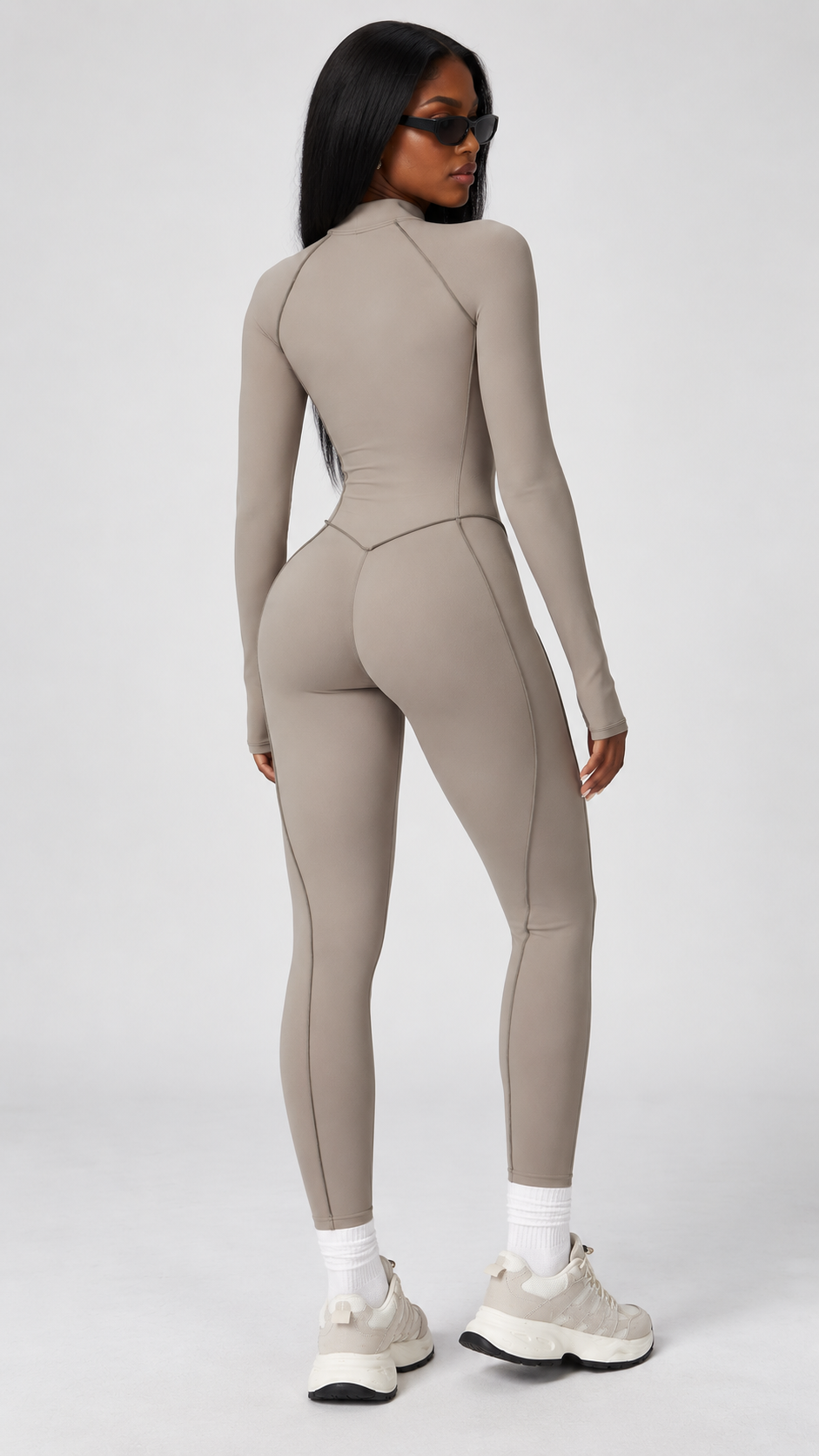 QYLÉ Sculpt Zip Jumpsuit