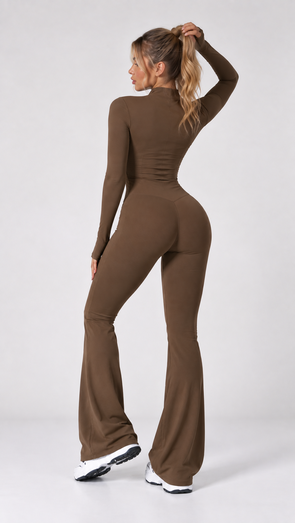 QYLÉ Sculpt Flare Jumpsuit