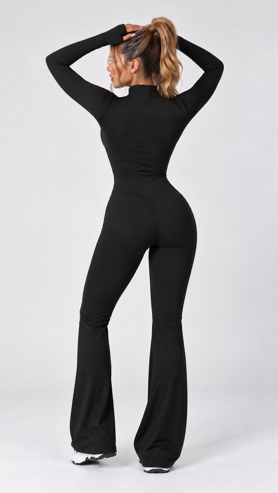 QYLÉ Sculpt Flare Jumpsuit