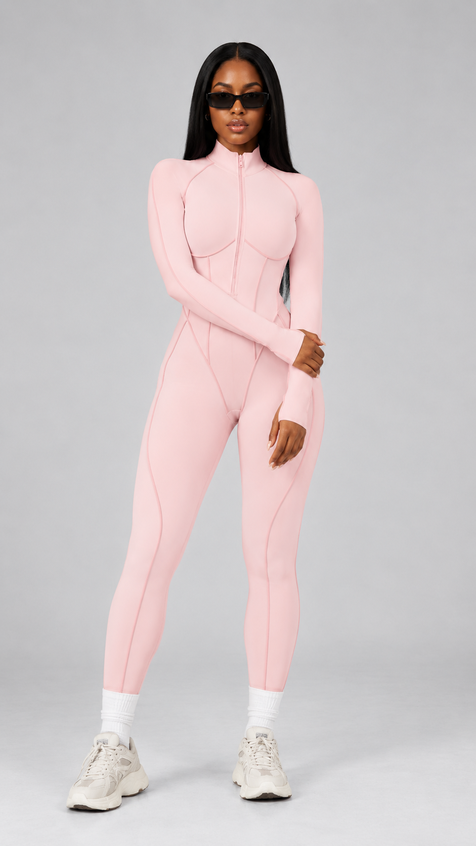 QYLÉ Sculpt Zip Jumpsuit