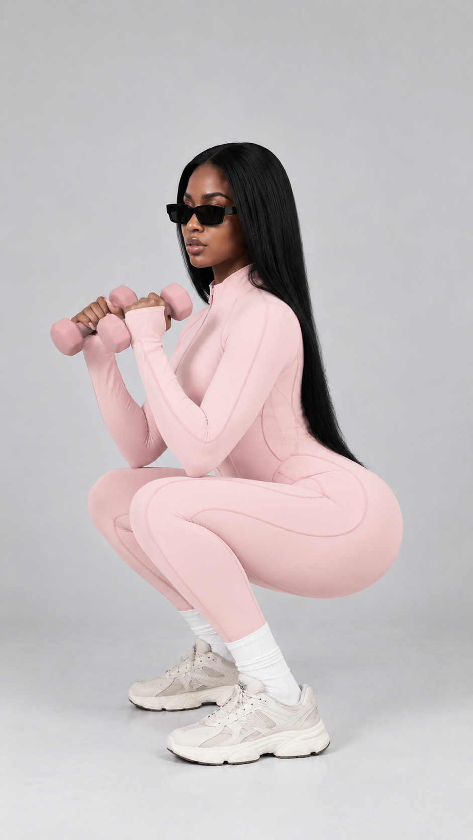 QYLÉ Sculpt Zip Jumpsuit