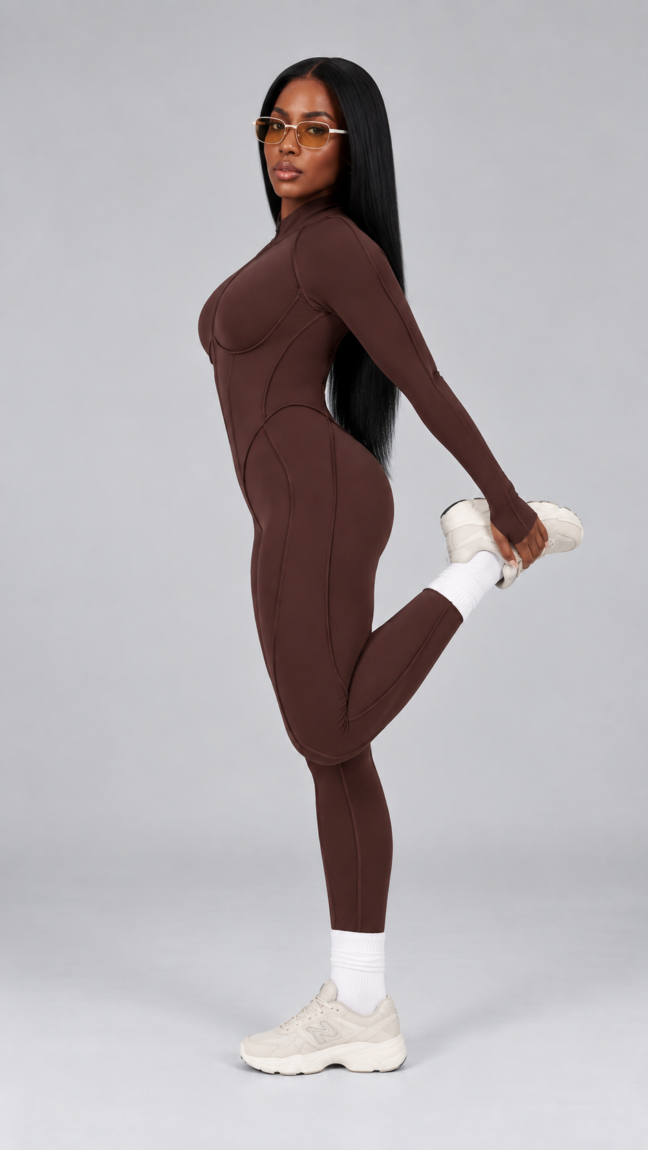 QYLÉ Sculpt Zip Jumpsuit