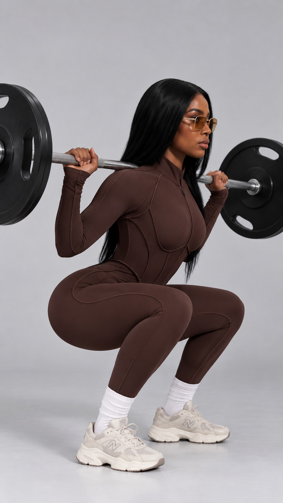 QYLÉ Sculpt Zip Jumpsuit
