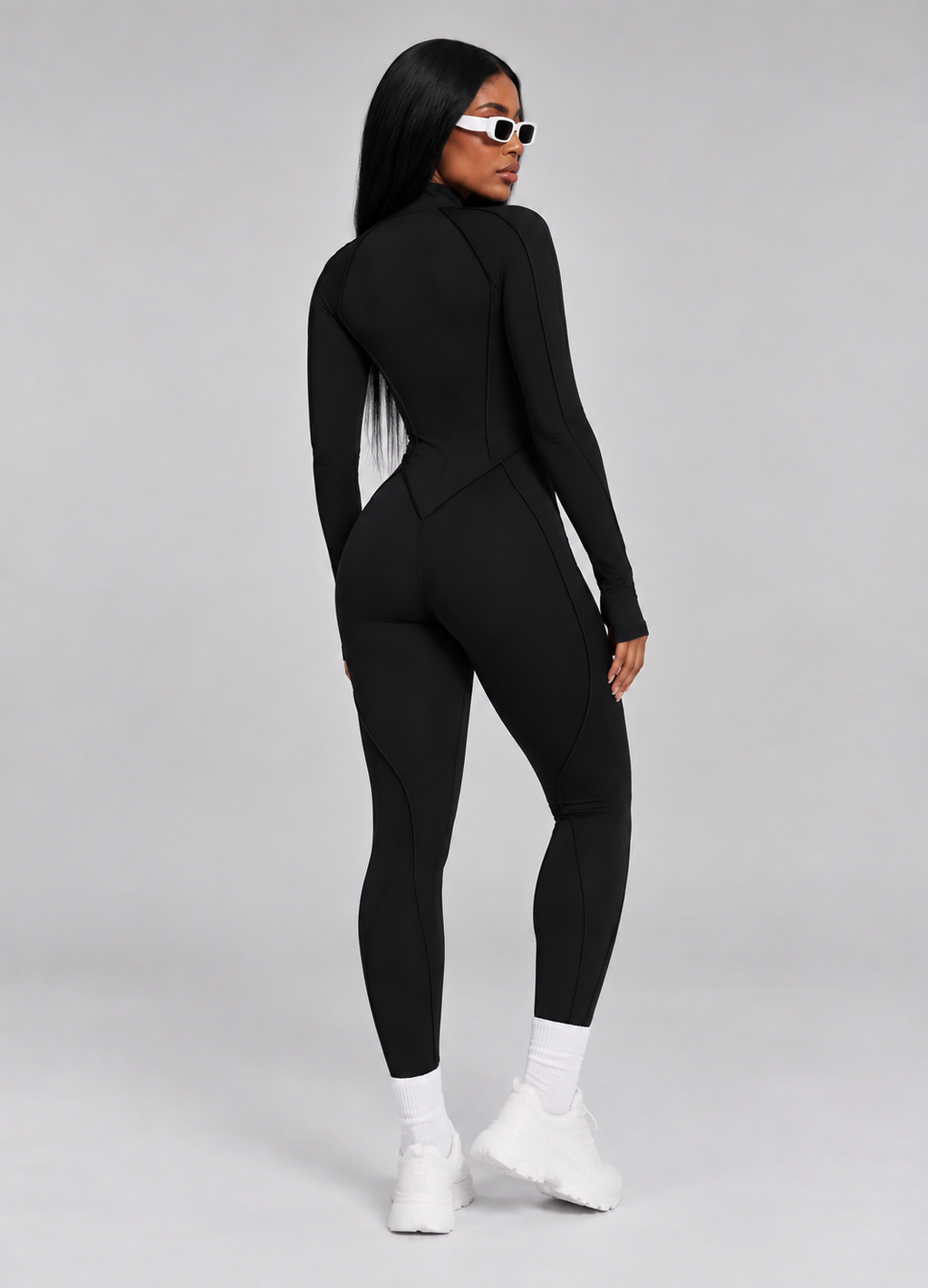 QYLÉ Sculpt Zip Jumpsuit